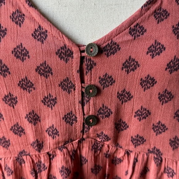 Mason & Belle | Ivy Tiered Dress with Pockets | Coral | Medium - Picture 3 of 11